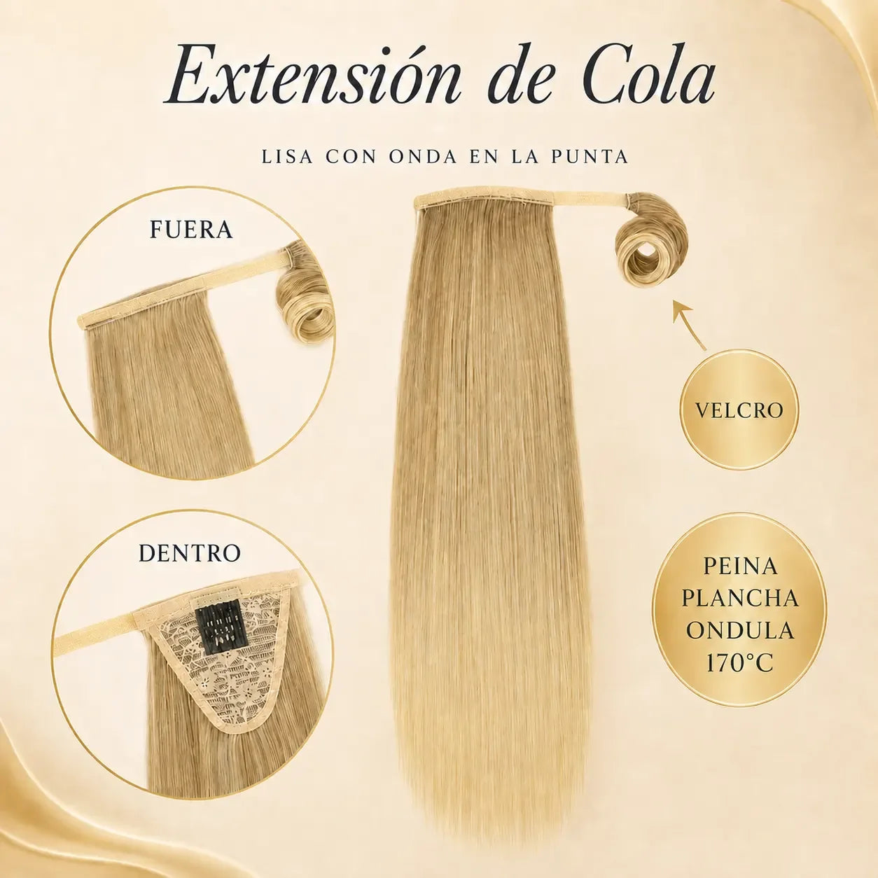Sistema wrap con velcro visto por dentro y por fuera